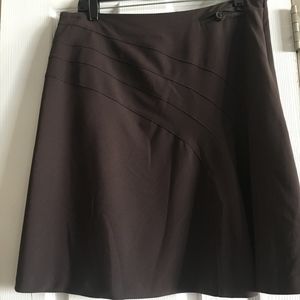 Frippone Paris Brown A line Skirt, side zip